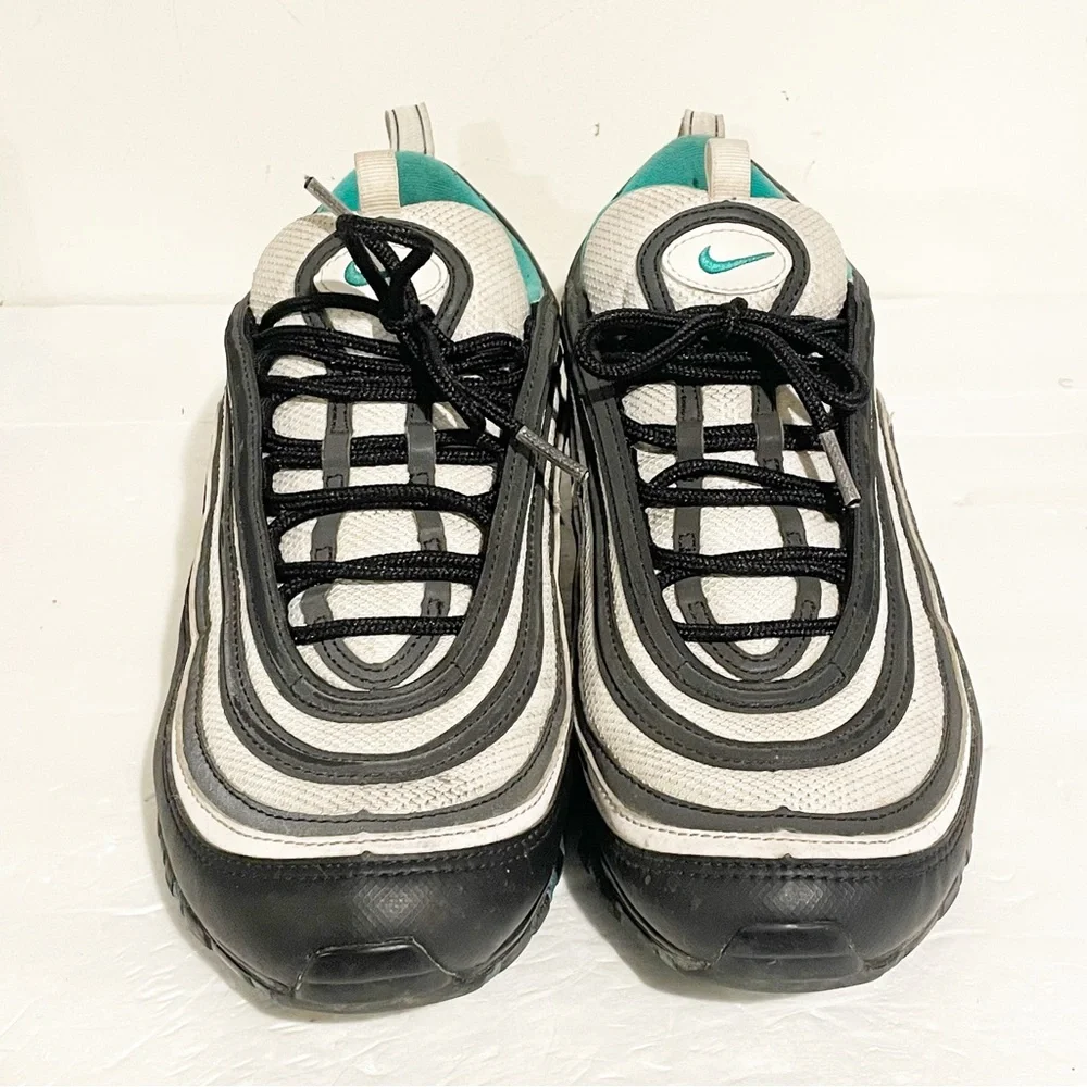 Nike Air Max 97 Size 10 Black Clear Emerald White‎ Mens Shoes 921826-013
